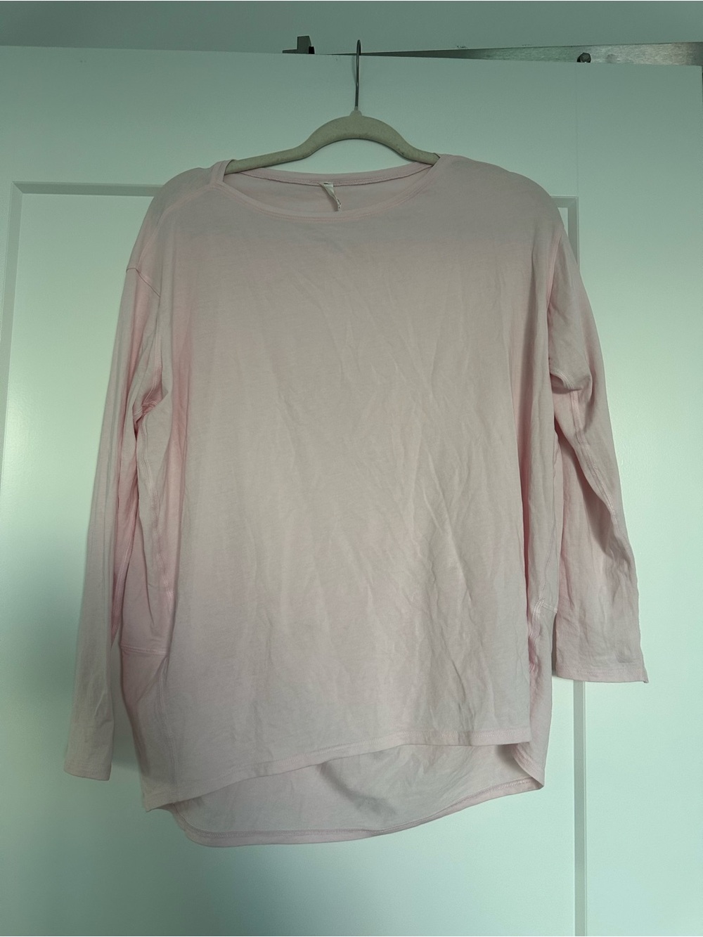lululemon athletica Pale Pink Long-Sleeve Lightweight Tee